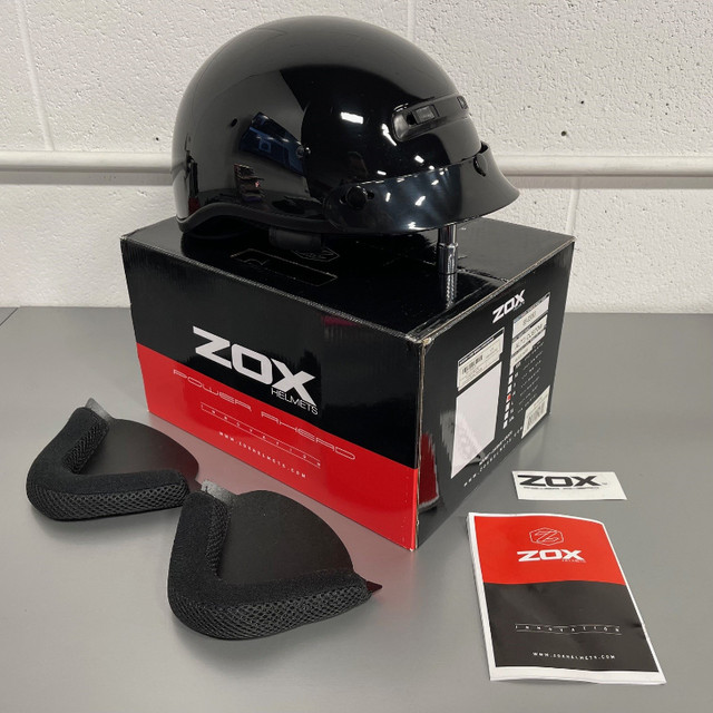 BRAND NEW Motorcycle Shorty Half Helmet - Gloss Black ONLY $45! in Motorcycle Parts & Accessories in Oakville / Halton Region