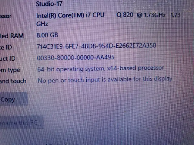 Dell Studio 17 laptop, Custom, i7, 8GB, 250GB, Win10, 30day warr in Laptops in Edmonton - Image 4