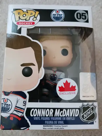 Funko Pop NHL Connor McDavid Edmonton Oilers Away White Jersey Canada Exclusive