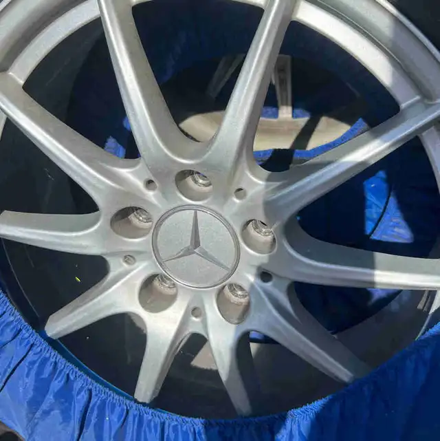 Genuine Mercedes-Benz 17” Rims and Snow Tires in Tires & Rims in City of Toronto - Image 2