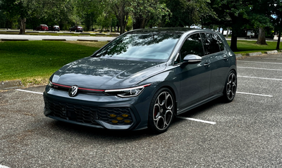 2025 Volkswagen GTI Autobahn, 7 speed DSG, Dolphin Grey Metallic, Leather seating package with power...