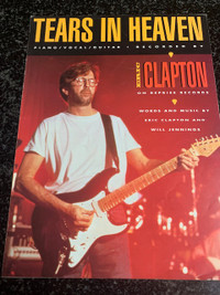 1991 TEARS IN HEAVEN by ERIC CLAPTON PIANO / VOCAL / GUITAR