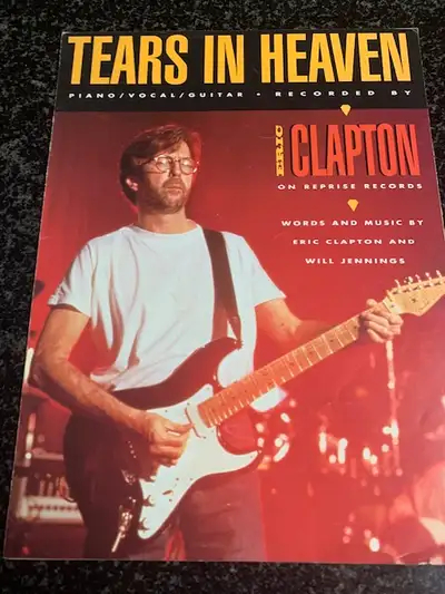 1991 TEARS IN HEAVEN by ERIC CLAPTON PIANO / VOCAL / GUITAR, View more