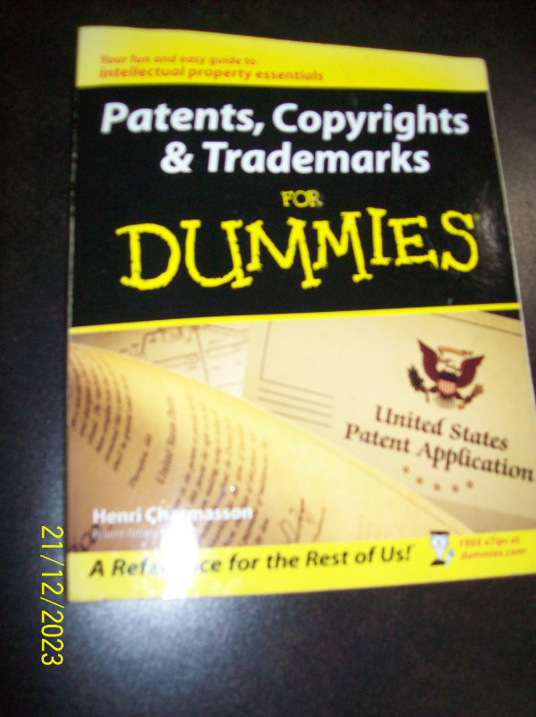 Books for dummies (Inventing) and( Patents) in Non-fiction in Cornwall - Image 3