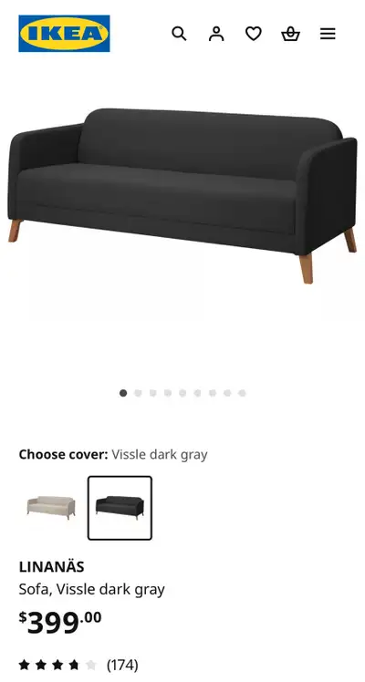 (IKEA) LINANAS COUCH , View more