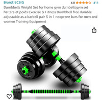 Dumbbells gym Weight Set for home gym.