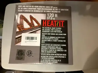 HEATIT HIRD 120 feet Roof & Gutter De-Icing Cable +, View more