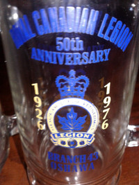 1976 ROYAL CDN LEGION GLASS MUG