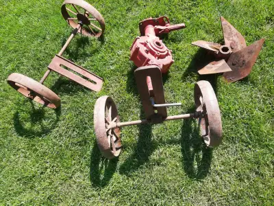 Rototiller rotary plow.  Soil garden developing ., View more