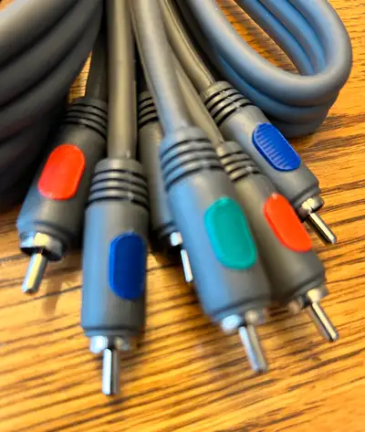 Gray 6.5 ft RCA Composit Cable Red Blue Green, View more
