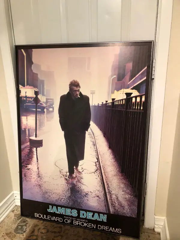 Very large James Dean framed poster (Lowertown) in Bookcases & Shelving Units in Ottawa - Image 2