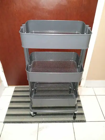 RÅSKOG IKEA Utility 3 Tier Cart - Gray , View more