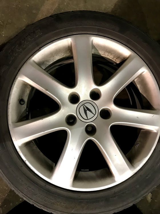 Acura TSX Rims + P215/50/17 tires in Other Parts & Accessories in Markham / York Region - Image 3