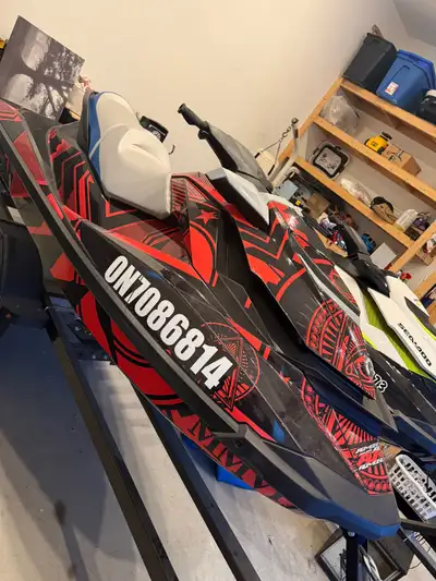 Red Seadoo 2019 GTI 155 (78 hours) Green and white Seadoo 2017 GTI 155 (48 hours) Mint condition mac...