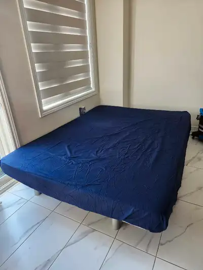 Double size bed and mattress, View more