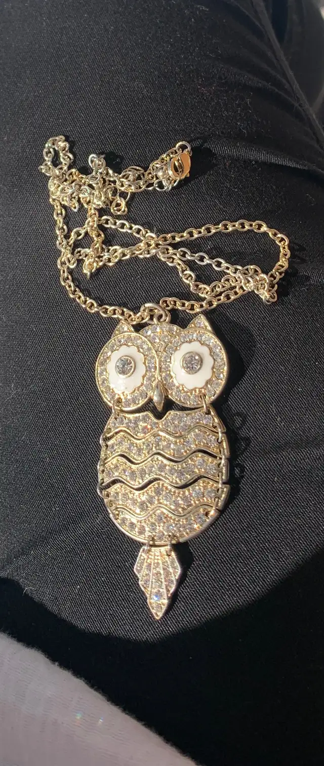 Sterling Silver OWL Necklace 633734096637471229