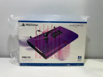 Selling a brand new, factory-sealed Victrix Pro FS Arcade Fight Stick in the iconic Purple finish. T...
