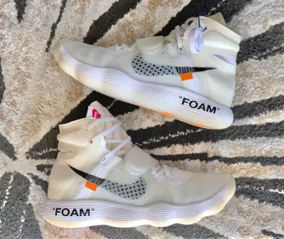 2017 Size 8.5 Off White Nike Hyperdunk Flyknit White “The Ten”, View more