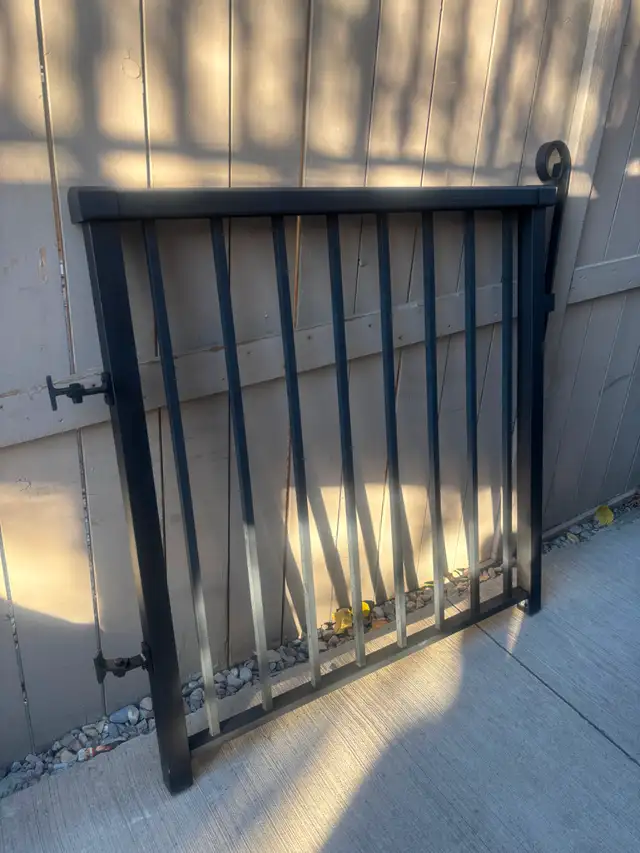 Black Aluminum Deck Railing Gate (Length 41")