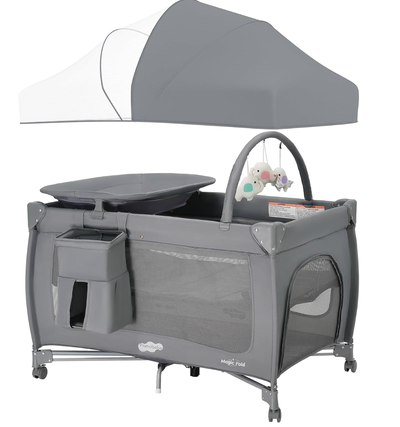 Brand new in box Pamo Babe pack and play. 4 in 1 setup with bassinet, changing table, playpen, and t...