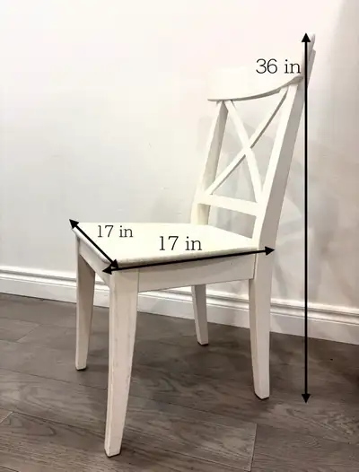 white Wooden Dining chairs , View more