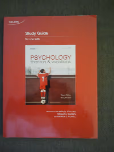Study Guide, prepared by Richard B. Stalling, Ronald E. Wasden , Andrew J. Howell like new condition...