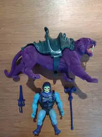Battle Armour Skeletor Figure with Panthor 1983 Complete