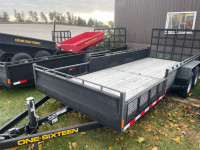 2023 Mennonite built 80x18 with removable side ramps  
