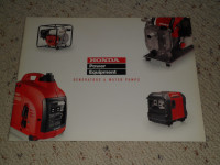 Honda Power Equipment Generator & water pumps