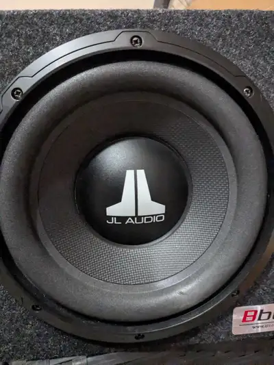 JL 10" sub in ported box , View more