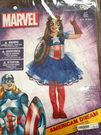 Captain "Miss" America" Kids Costume Size 4-6X