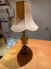 Nice Vintage ceramic and metal base table lamps