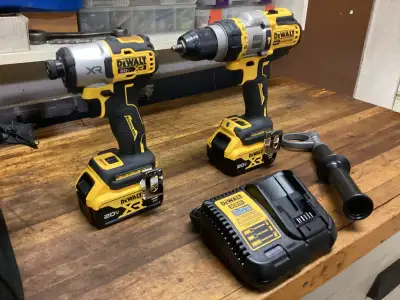 DEWALT 20v MAX XR 3-SP. IMPACT DR. and F. AD.1/2” HAMMER DR. KIT, View more