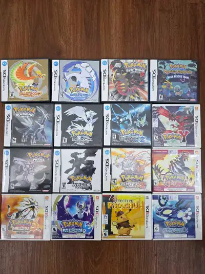 Pokemon Heartgold - 280 pokemon platinum - 280 pokemon soulsilver - 280 Pokemon black 2 - 230 pokemo...