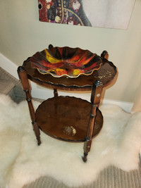 DELIGHTFUL 2 TIER ART DECO TABLE or PLANT STAND