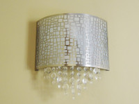 Two Canarm Benito Faux Crystal Wall Sconce