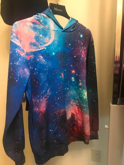 Space sweater hoodie size L/XL, View more