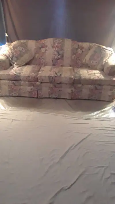 Colonial 3 seater Chesterfield $285.00 firm, View more