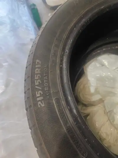 4 Motomaster Winter Edge 2 tires. 17 inch size 215/55R17. Only used 1 winter.
