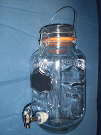 Vintage Mason Jar Beverage Dispenser, 1 Gallon