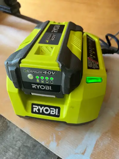 Ryobi 40v Lithium Battery Charger with Battery, View more