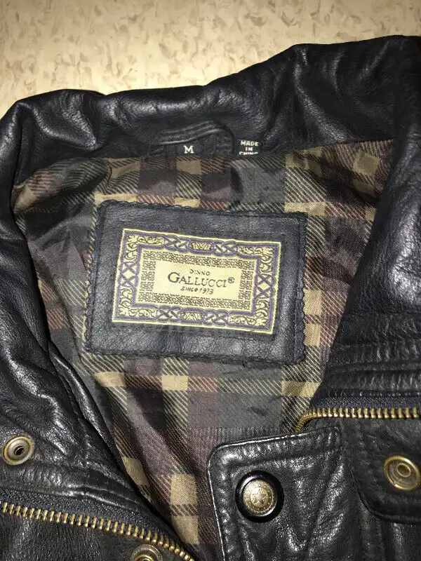 Men’s GALLUCCI leather jacket in good condition!$75 in Men's in Kitchener / Waterloo - Image 3