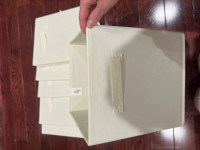 Foldable cube storage bin (6 pack)