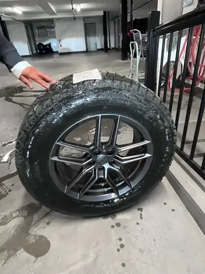 4 Bridgestone Blizzak winter tires, size 255/65R18, mounted on stylish RTX alloy rims and are in exc...