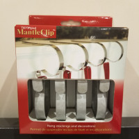 NEW The Original Mantle Clips- Silver (4)