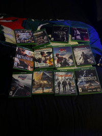 Xbox one with 3 controllers and games