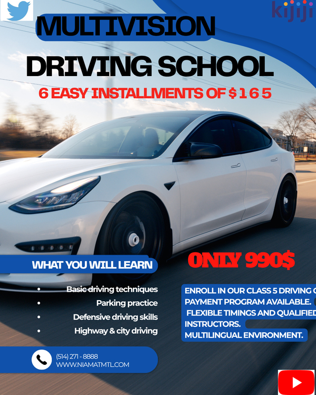 CLAAS-5, FULL CAR DRIVING COURSE FROM S.A.A.Q FOR NEW DRIVERS