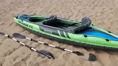 Looking for a fun outdoor activity this weekend? Rent our Two-Person Inflatable Kayak, complete with...