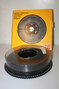 Slide projector Carousels, Kodak slide projector lens.