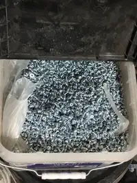 Bucket of 8 x 1/4 inch sheet metal screws